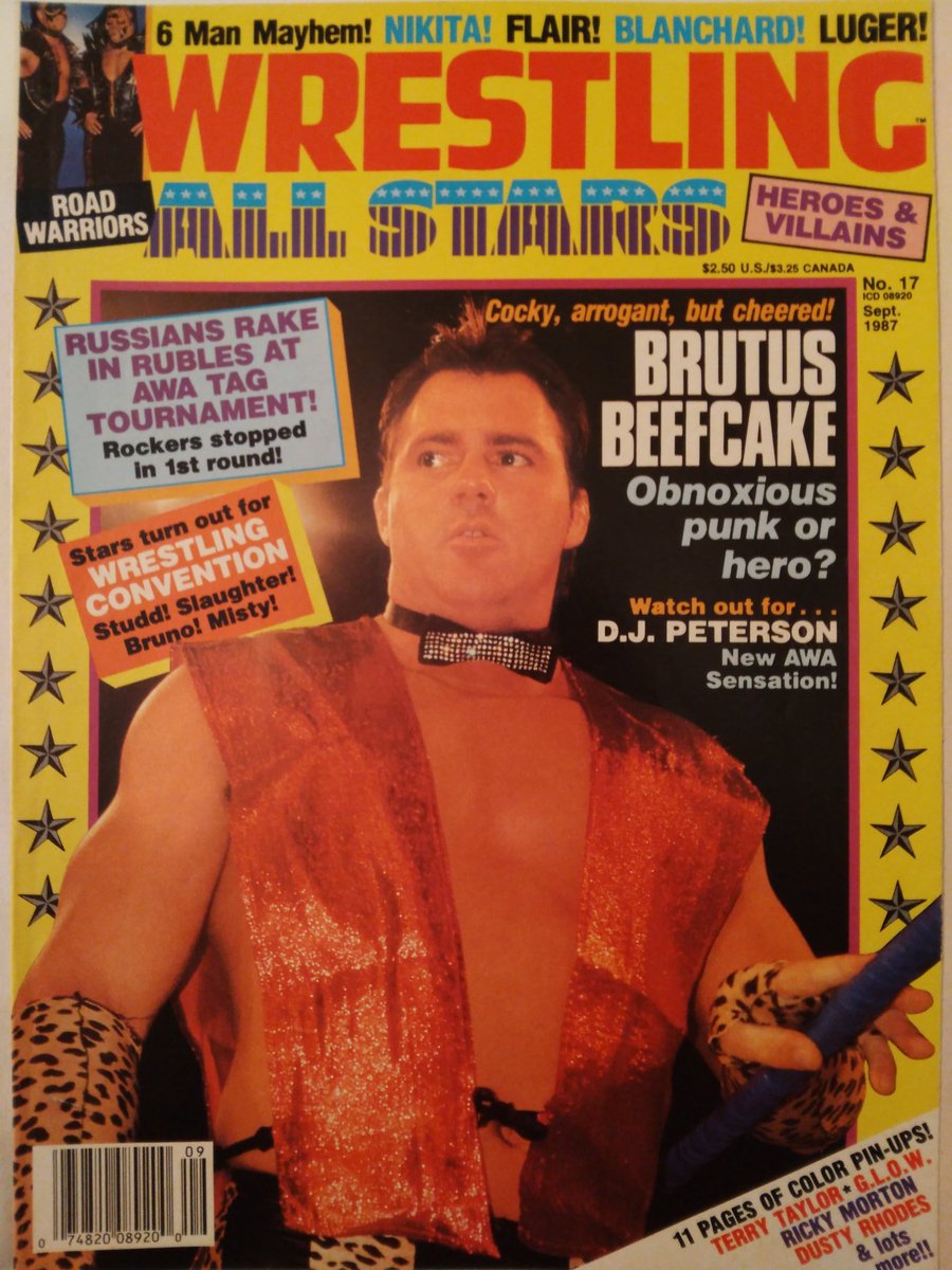 JeffArnie8's tweet image. Arnie's archives: #BrutusBeefcake The Barber gets sharp and cuts the dream team landing him simultaneously on the covers of wrestling Allstars and wrestling's Main Event September 1987 @brutusbeefcake_ @VintageWWFMag @RasslinGrenade