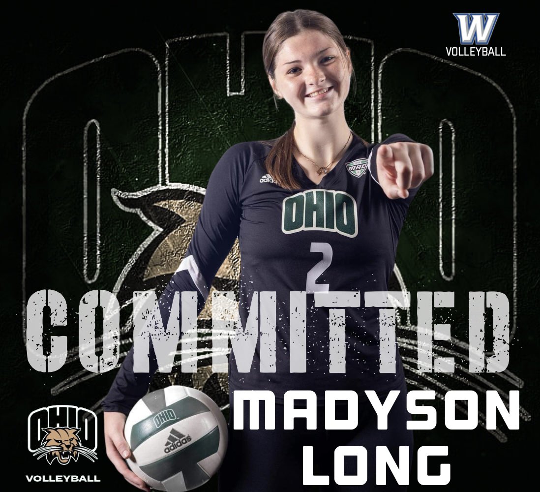 WarrenWarriorVB's tweet photo. Congratulations Madyson Long on verbally committing to @OhioVB yesterday during a recruiting visit to @Ohio.University 🫵

@MadysonLong32 "Thank you to my Family and Friends who have supported me unconditionally throughout my journey to becoming a Bobcat! https://t.co/L2i1mRw7Km