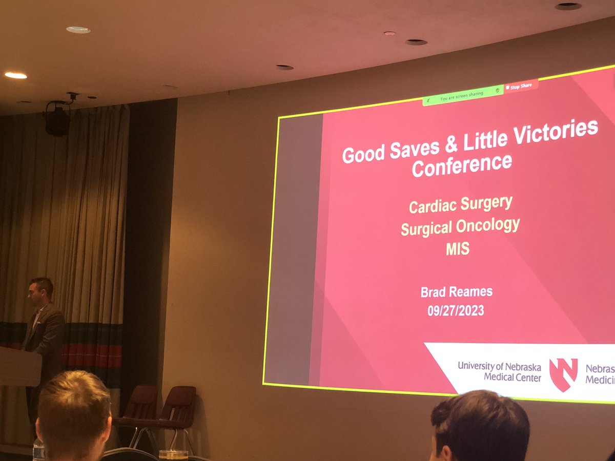 We often tend to focus on our bad outcomes and forget to celebrate our wins. Instead of the traditional mortality and morbidity conference, today we discussed our “Good Saves and Little Victories”. A testament to the incredible multidisciplinary care at @NebraskaMed.