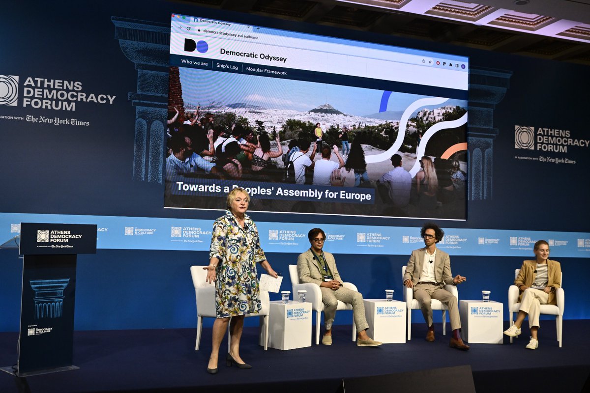 The Democratic Odyssey (@dem_odyssey) on Twitter photo Very engaging panel at the <a href="/DemCultureFnd/">Democracy and Culture Foundation</a> pre-plenary event today!
Our core team members emphasized the transnational, european and permanent traits of our future assembly đłïž
#democraticodyssey Very engaging panel at the <a href="/DemCultureFnd/">Democracy and Culture Foundation</a> pre-plenary event today!
Our core team members emphasized the transnational, european and permanent traits of our future assembly đłïž
#democraticodyssey