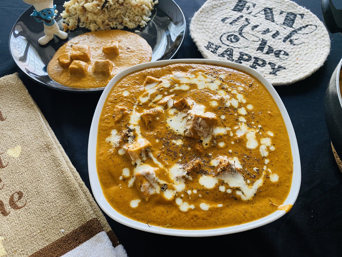 baddelaskitchen's tweet photo. Treat Yourself to this Easy &amp; Delicious Homemade Paneer Butter Masala!

For Written Recipe: https://t.co/P60hM29gd2

#delicious #like #share #Foodie #yummy #RecipeOfTheDay #quick #EASY #spicy #paneer #paneerbuttermasala #paneerrecipe #paneerrecipes #paneermasala https://t.co/8RnO3bpy9l