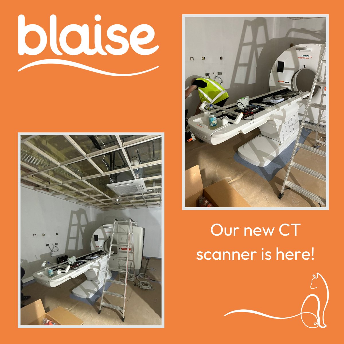 BlaiseReferrals's tweet image. We are very excited to see our new CT scanner being installed this week! This key piece of equipment will be used by a number of our services to ensure a quick and accurate diagnosis.
 #CTscanner #advancedtechnology #VeterinaryImaging #IVCEvidensiaReferrals