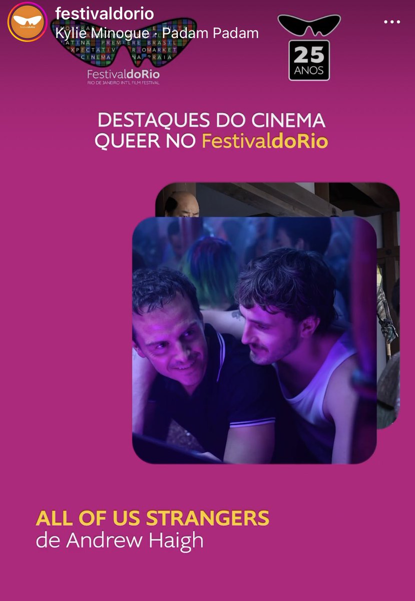 brazilian fans !!! you can watch AOUS at @festivaldorio 5-15 october in Rio!!