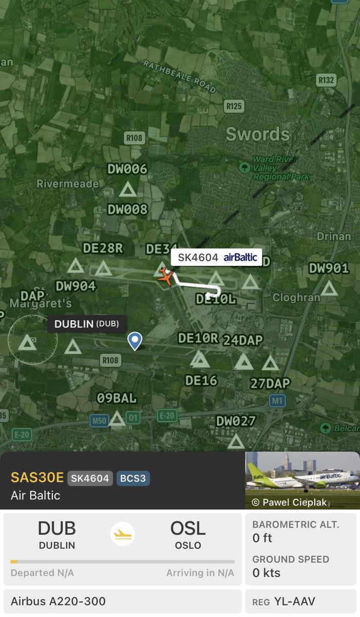Shauns_Aviation's tweet photo. Aborted Takeoff!!!
SAS30E has aborted takeoff due to QTR43X going around
That was a fairly close one๐
๐
๐
#aviation #stormagnes #dublinairport #corkairport #shannonairport #avgeek #planes #abortedtakeoff #goaround https://t.co/Q1jOdXbXYJ