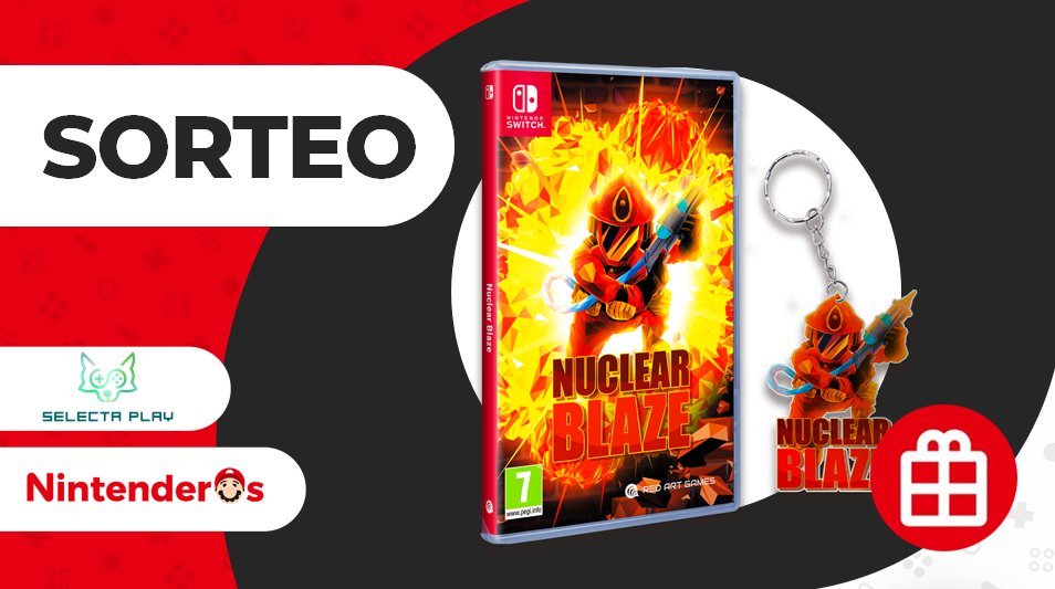 Nintenderos's tweet photo. ¡Sorteamos una copia de Nuclear Blaze para Nintendo Switch + llavero! 

1⃣ Sigue a @SelectaPlay y @Nintenderos 
2⃣ RT aquí 
3⃣ Responde mencionando a un amigo

¡Suerte! - https://t.co/S7OGBQGR0H https://t.co/Orj6KX0ZcU