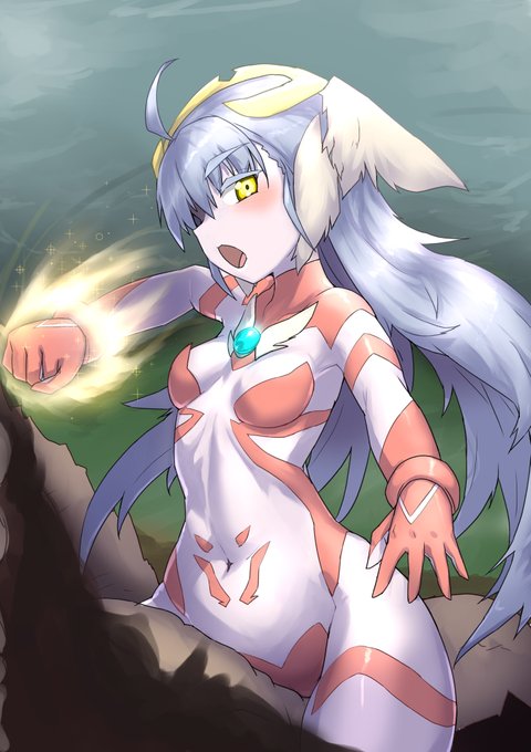 うちの巨大変身ヒロイン「セラフ」のパンチイラストです
ピンチイラストで使おうと思って使わなかった… 