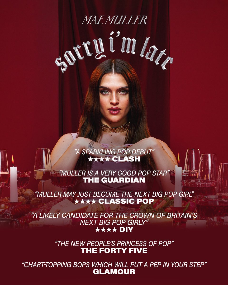 SORRY I'M LATE ❤️
MY DEBUT ALBUM, 29TH SEPT
maemuller.lnk.to/SorryImLateIB