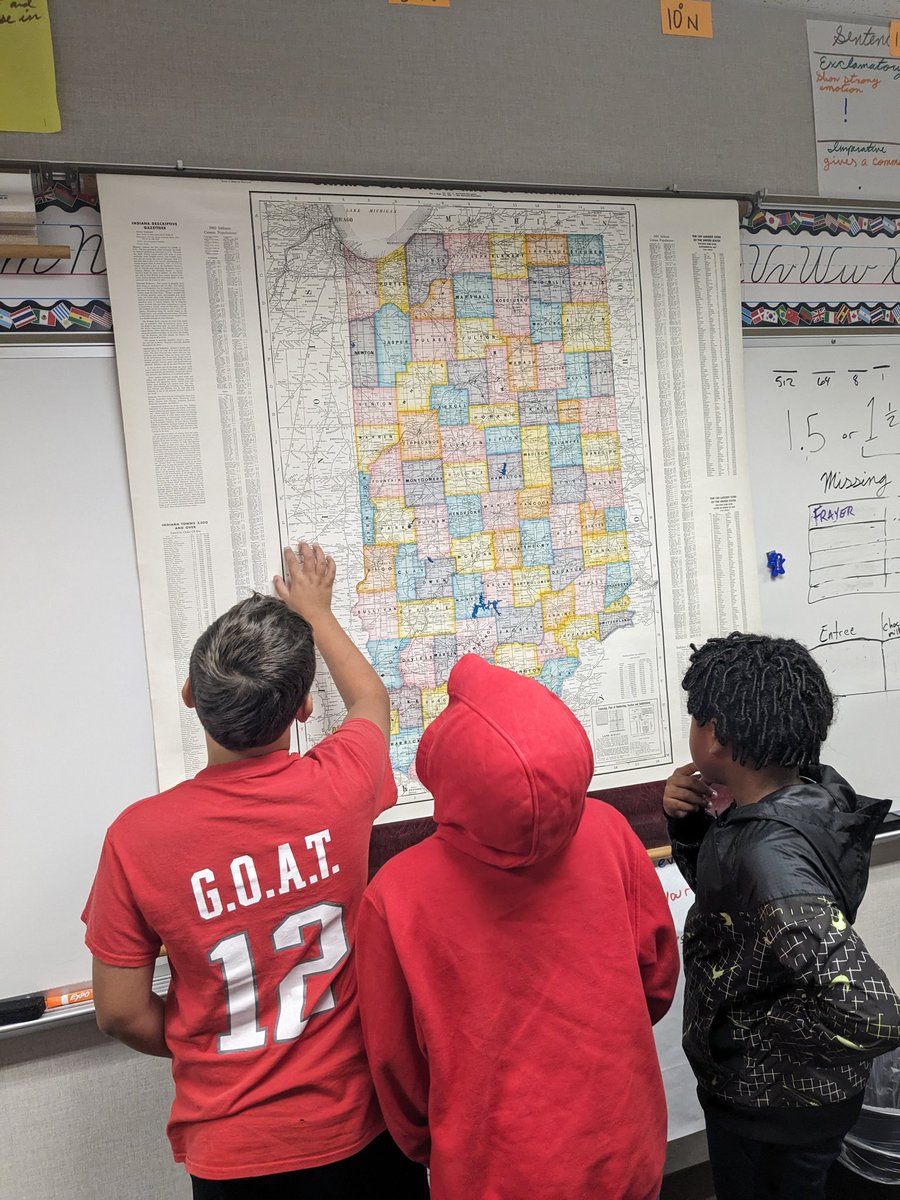 Sometimes "Old School" is best school! #room12 cartographers are using every tool at their disposal to create a political map to add to their atlases! Gold star if you can guess which census the data for this map was from! #wearewayne