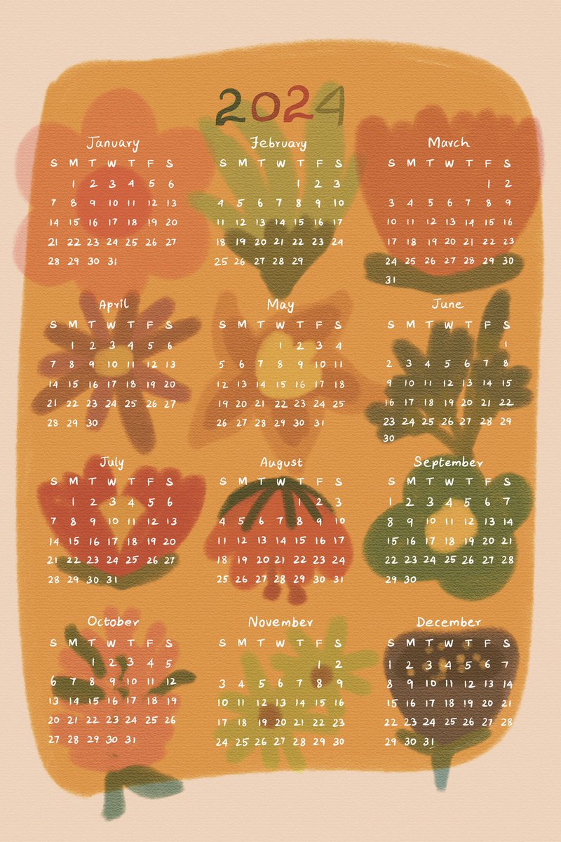 RaveenaBaskaran's tweet image. 😀2024 whimsy floral calendar 🗓️ 🌸

#spoonflowerchallenge #spoonflowerdesignchallenge #spoonflower #spoonflowerwallhanging #spoonflowerteatowel #spoonflowerwallpaper #2024calendar #2024calendarcontest #2024calendardesign