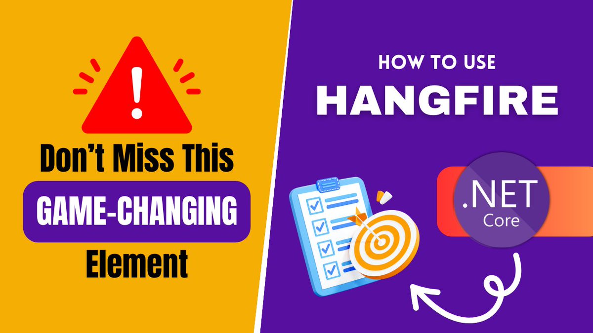 codingdroplets's tweet image. How to use Hangfire in .NET Core Applications
youtube.com/watch?v=lsP5Zj…
#Dotnet #dotnetconf #csharp #dotnet7
