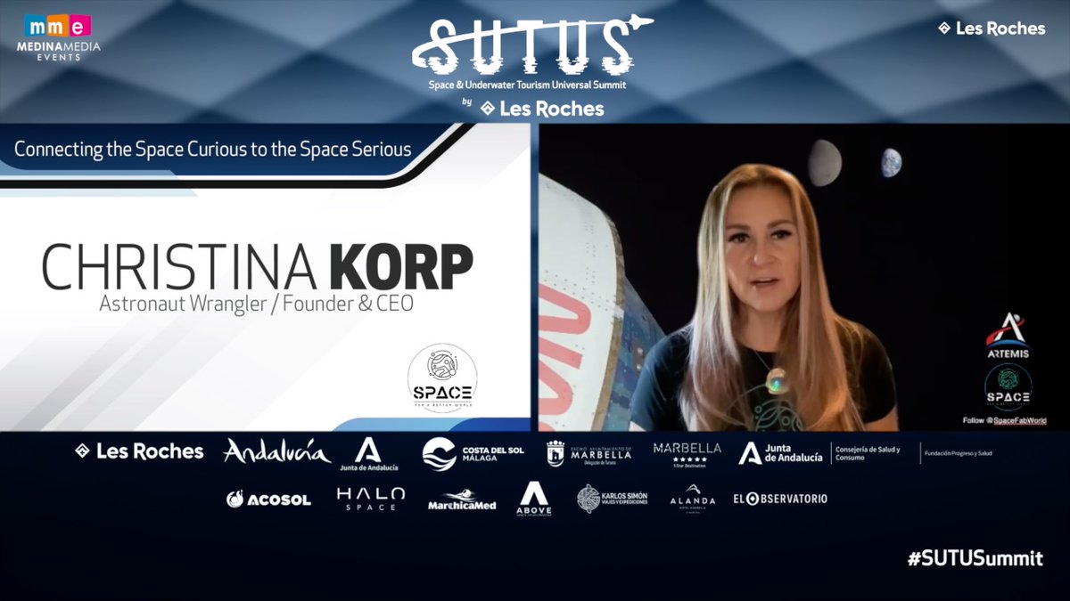 🗣️@Xtina_Korp (@spacefabworld) at #SUTUSbyLesRoches.: 'Working with Apollo astronauts, I was the only woman. I think girls do need to have that chance to see a woman or a girl  to believe that it's possible for them to do it too'.

📍 September 26-28 at @lesroches_en.