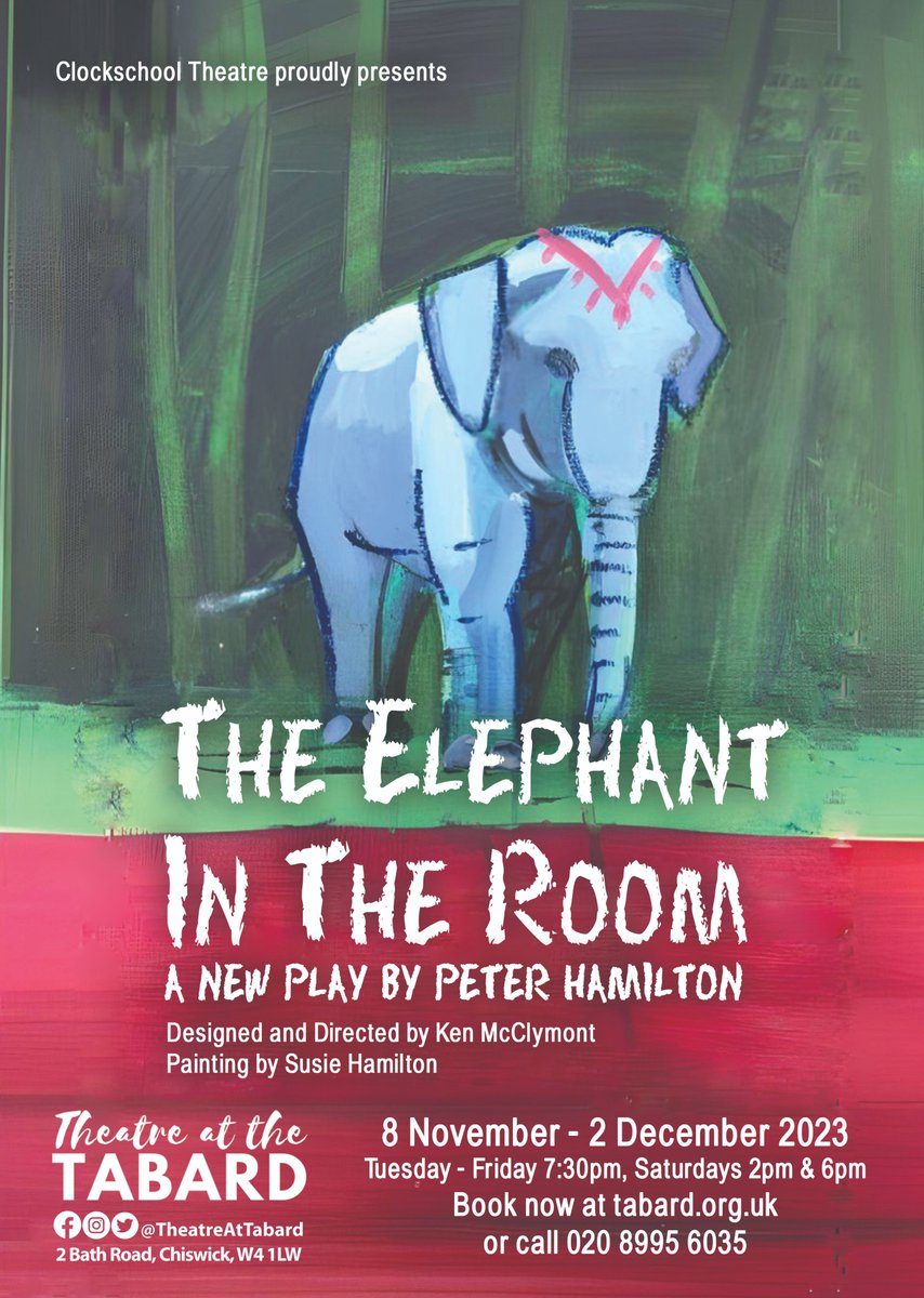 Next in the casting is Kristin Milward as Judith Wells - a civil servant with a to-do list so long she's rendered practically immortal.  Peter Hamilton's new play "The Elephant In the Room" 8 Nov - 2 Dec <a href="/TheatreAtTabard/">Tabard Theatre</a>.  Have you got your tickets yet? tabard.org.uk