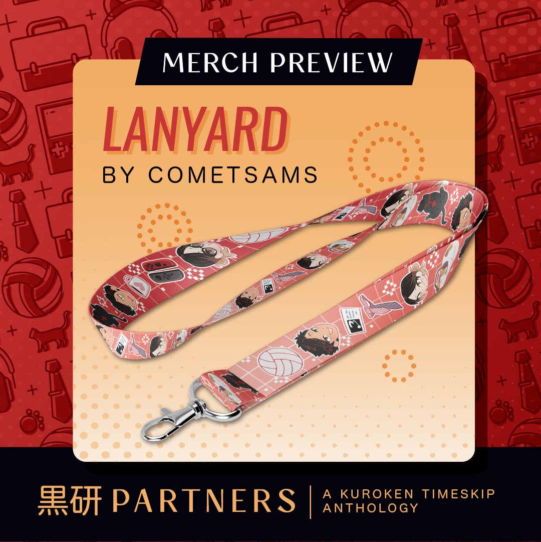 Preview Time! 🐾

Today's merch preview is a cool lanyard brought to you by <a href="/CometSams/">⭐️sam⭐️</a>!

Preorders for the anthology are open now! 🔗: hqkurokenzine.bigcartel.com