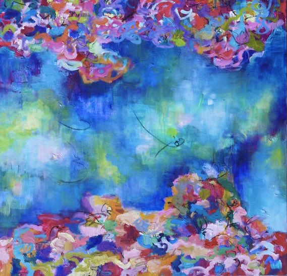 nedretandre's tweet photo. Just added finishing touches to this commissioned piece. Very excited about how vibrant  the seagrass turned out!!! 
I am open for commissions mid October - DM me to chat!
#commissionedart #comissionedwork #artcommission #comissionart #openforcommissions #abstractart # https://t.co/RDMbOjeZUT