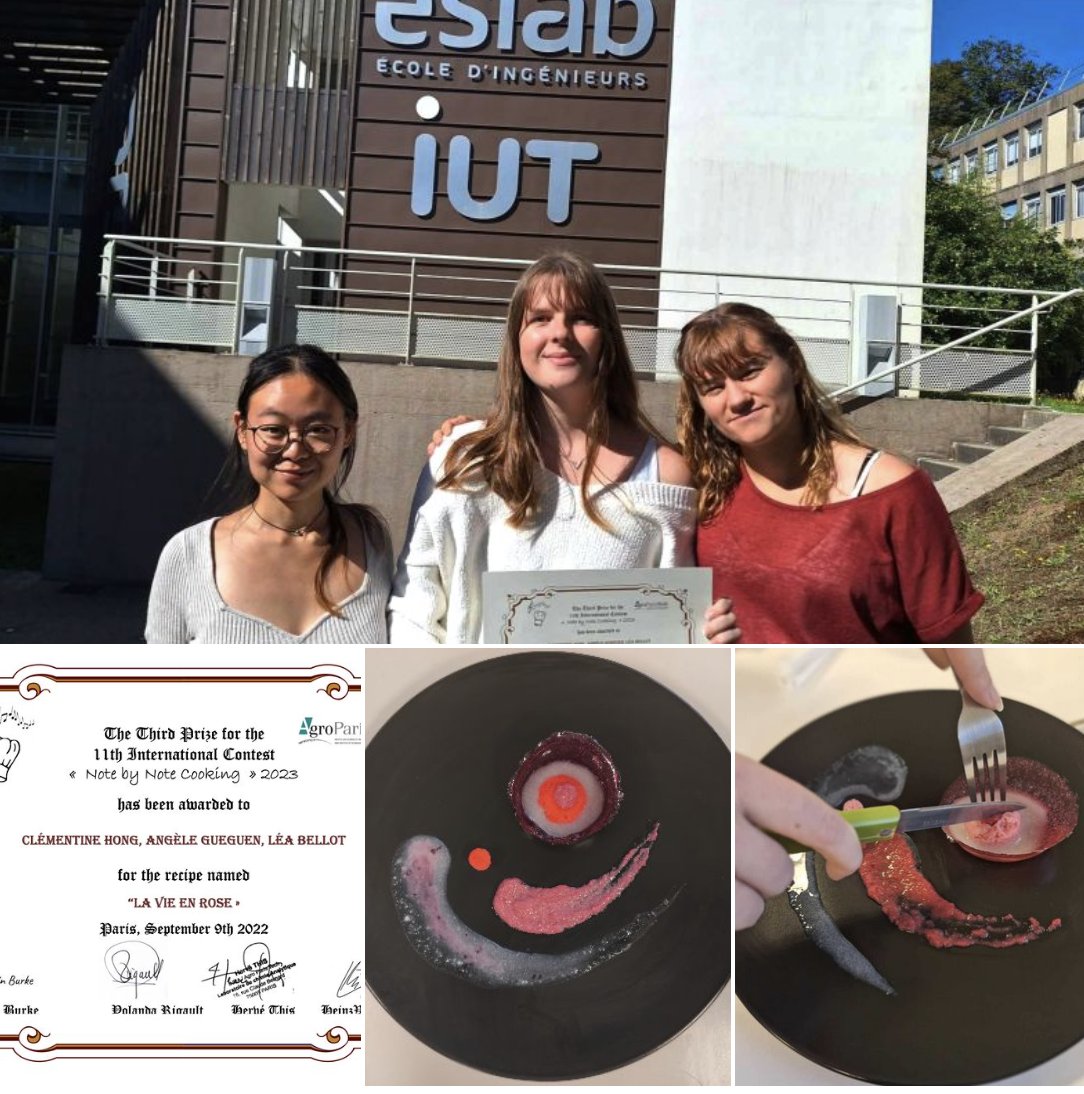 🏆esiab [ 3ème Prix - Concours International de cuisine]
Clémentine Hong, Angèle Gueguen et Léa Bellot sont lauréates du XIème concours international de cuisine note à note sur le thème du ɢᴀsᴘɪʟʟᴀɢᴇ ᴀʟɪᴍᴇɴᴛᴀɪʀᴇ.
<a href="/ESIABatlantique/">ESIAB</a> , <a href="/UBO_UnivBrest/">UBO - Univ. Brest</a> , @UBO_OpenFactory