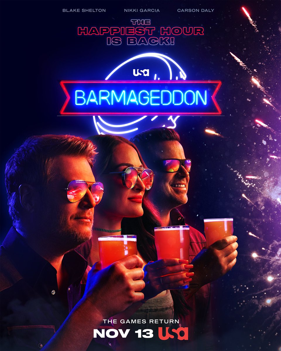 Barmageddon is BACK! Don't miss <a href="/blakeshelton/">Blake Shelton</a> in an all-new season of <a href="/BarmageddonUSA/">Barmageddon</a> premiering November 13th on <a href="/USANetwork/">USA Network</a>!