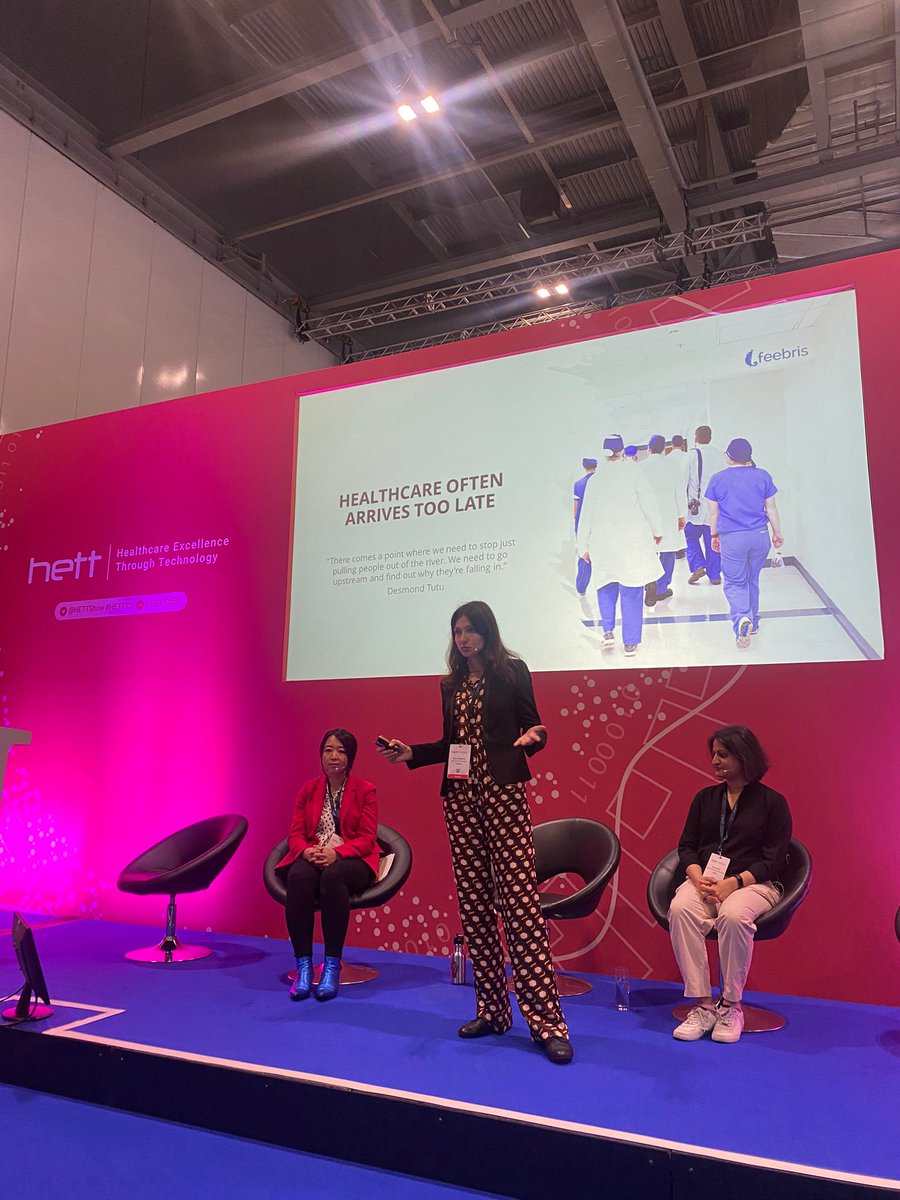 'We simply can’t afford to wait until patients show up in hospital to fix the problems they’re facing. We need to go back to the root of those problems & find out why they're emerging, ' says Elina Naydenova at #HETT23 See more about our approach here: bit.ly/3rsJKOL