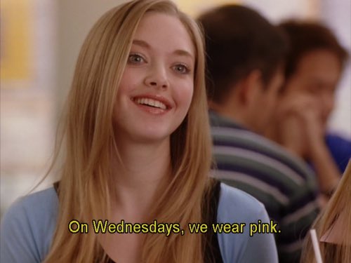 in honor of it being Wednesday today 🩷