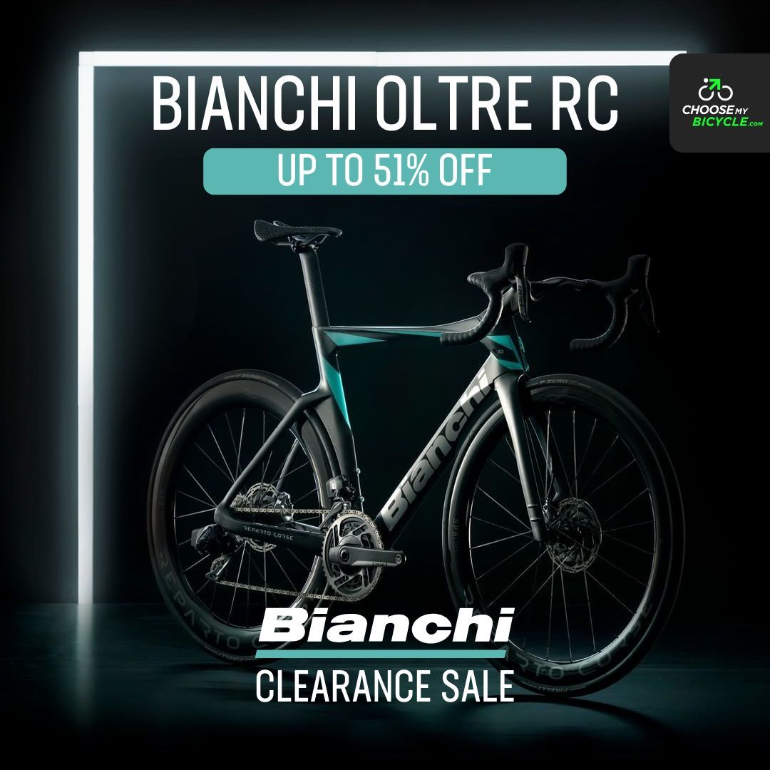 Get up to 51% off on the Bianchi Oltre Pro Series only at the Bianchi Clearance Sale.

buff.ly/3PLx6DZ

#ChooseMyBicycle #KeepCycling #Bianchi #RideBianchi #OltreRC #Oltre #Bicycle #Cycle #Cycling #Cyclist #RoadBike #RoadBicycle #HyperBike #Racing #RoadRacing #Speed