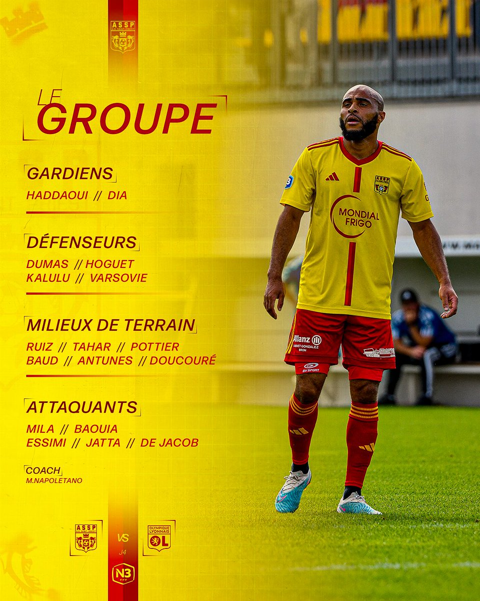 assaintpriest's tweet photo. 𝗟𝗲 𝗴𝗿𝗼𝘂𝗽𝗲 de 17 joueurs retenus par Napoletano et son staff pour ce 4eme journée de N3 ! 📝
~ #Saison𝗔𝗦𝗦𝗣 | #N3 | #𝗔𝗦𝗦𝗣 | #ASSPOL https://t.co/rDgPuPLxlI