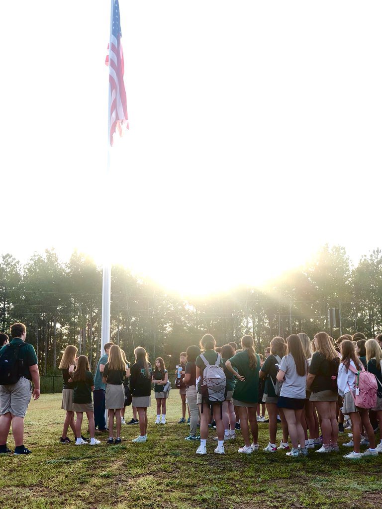 PpcaNews's tweet photo. 💚PPCA Student Council💚led today’s 🙏🏼See You at the Pole Prayer Gathering🙏🏼 Soli DEO Gloria! @coachjcook @StaceySykes15 https://t.co/jYLe2X2YuW