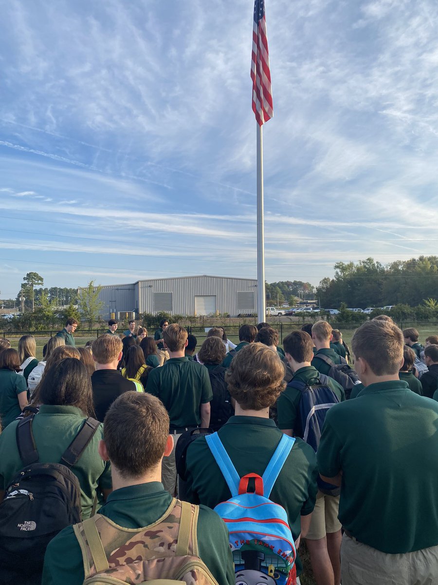 PpcaNews's tweet photo. 💚PPCA Student Council💚led today’s 🙏🏼See You at the Pole Prayer Gathering🙏🏼 Soli DEO Gloria! @coachjcook @StaceySykes15 https://t.co/jYLe2X2YuW