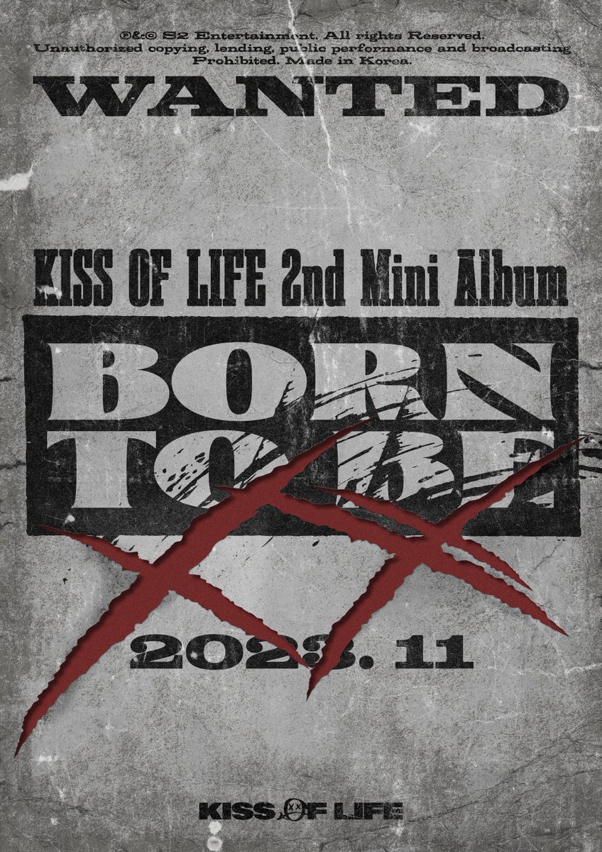 KISSOFLIFE_S2's tweet photo. KISS OF LIFE
2nd Mini Album [Born to be XX]

𝐈𝐧 𝐍𝐨𝐯𝐞𝐦𝐛𝐞𝐫, 𝟐𝟎𝟐𝟑

#KISSOFLIFE #키스오브라이프 #KIOF
#JULIE #NATTY #BELLE #HANEUL 
#쥴리 #나띠 #벨 #하늘
#Born_to_be_XX https://t.co/WGp5LDDomb