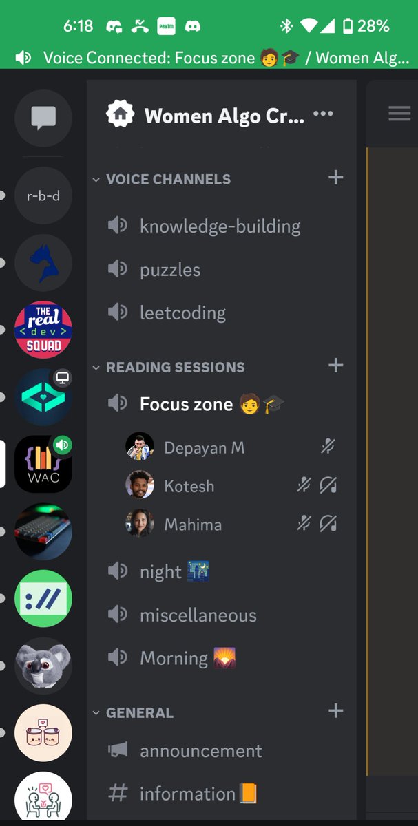 WomenAlgoCrew's tweet photo. We have resumed our focus sessions where we study or solve any DSA problem for an hour or two and share the summary of what we studied/solved https://t.co/1evjrMMdQz