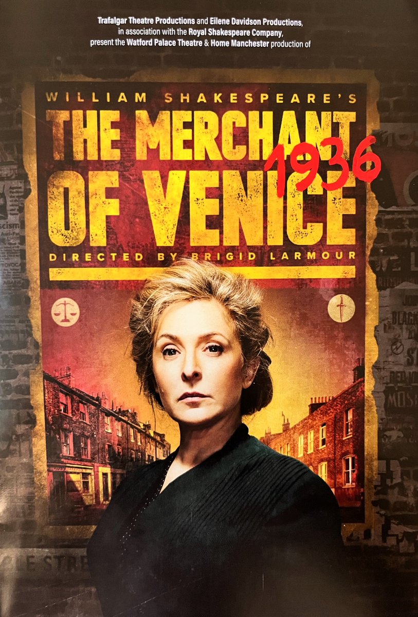 chrispoppe's tweet photo. Powerful and original reworking of Shakespeare's play in #Merchant1936 @TheRSC set against the Battle of Cable Street and Mosley's Blackshirts. Tracy-Ann Oberman is absolutely superb. https://t.co/Kwhqt8pDt5 ββββ from me! https://t.co/a54TTGPsY1