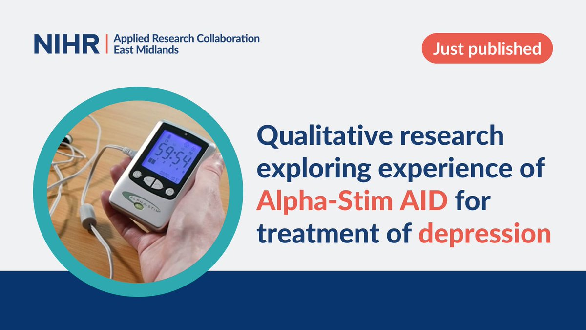 ARC_EM's tweet photo. New research, funded by @ARC_EM, indicates that people with #depressive symptoms are interested in neuromodulation treatments, such as Alpha-Stim AID, as it provides an alternative treatment option. 

Read more:
🔗https://t.co/zY0DfaKWGZ @InstituteMH https://t.co/nsGdWiR888