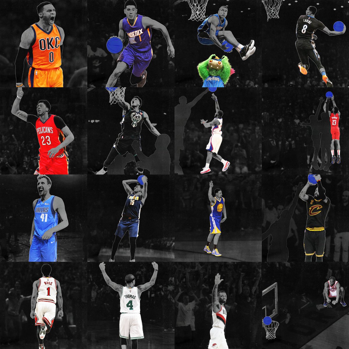 NBATopShot's tweet photo. Build the best possible Starting 5 using any of these players.

Reply with the Run It Back Legacies team you think would win it all. https://t.co/oHX0XqaznN