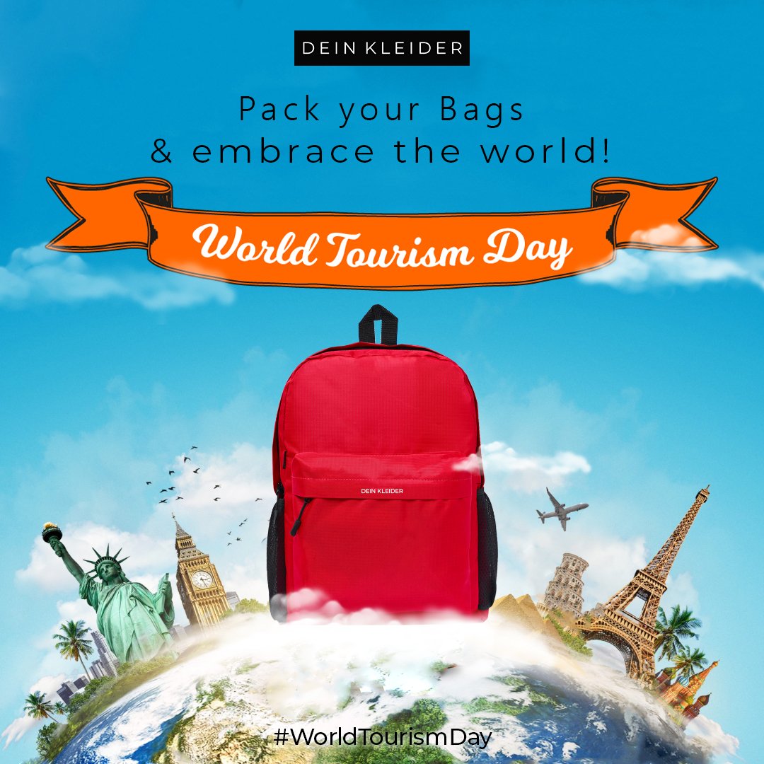 DeinKleider's tweet photo. Discover hidden treasures around the world, where adventure and surprises await.

Wishing all you wayfarers a Happy World Tourism Day.

#DeinKleider #WorldTourismDay2023
#HappyWorldTourismDay #WorldTourismDay #TourismDay #everydaycarry #6thBirthday #BrandBirthday #6Years https://t.co/sRIAKLjz6t
