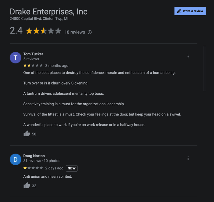 Oh, this tracks. #drakeenterprises