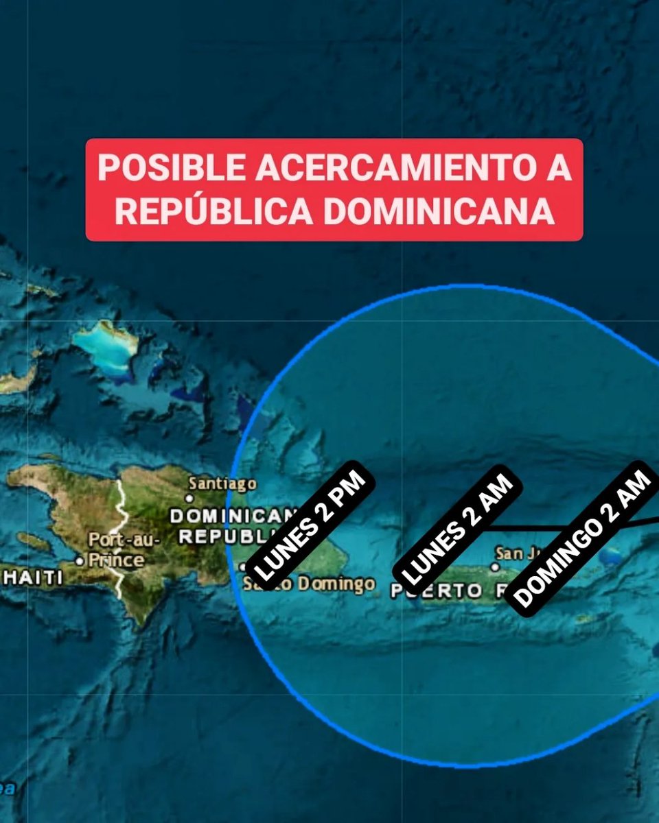 JeanSuriel's tweet photo. 🔴TOMEN NOTA🔴
La más reciente trayectoria de la Tormenta Tropical Philippe apunta hacia República Dominicana y Puerto Rico: el Centro Nacional de Huracanes de Miami está presentando un acercamiento a la región del Caribe durante el fin de semana.

🔴El sistema meteorológico se ha movido en la últimas 48 horas hacia el oeste franco, manteniendo una ruta hacia el norte de las Antillas Menores, donde se acercará el sábado en la mañana.

🔴De acuerdo a los modelos de pronóstico, Philippe perderá fuerzas antes de llegar a nuestra zona de pronóstico y es muy probable que sea una depresión cuando se aproxime al norte de Puerto Rico el domingo.

🔴Debido a los vientos cortantes y si su cercanía a tierra, el fenómeno seguirá debilitándose hasta degenerar en una baja presión al noreste de República Dominicana.

⚠️Vamos a vigilar atentamente su evolución y trayectoria porque los modelos están anticipando la producción de fuertes precipitaciones asociadas a Philippe  en RD desde el domingo en la tarde.

⚠️Sus efectos podrían permanecer durante 4 o 5 días en el territorio dominicano, por lo que prevemos desde ya inundaciones en diferentes zonas del país, especialmente en el norte, noreste y sureste la próxima semana.

☑️ https://t.co/WlQFg167bk 
➡️ @AgendaClimatica 
▶️ https://t.co/OBEFwksFsW