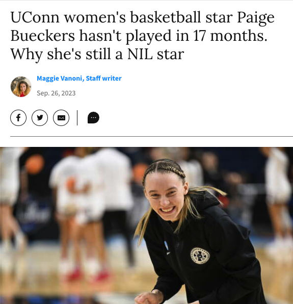 BralyKeller's tweet photo. Solid read on the positive impact of #NIL!

@Sam__Weber is saying what critics don't quickly admit which is the overwhelming community impact NIL has had. Really cool stuff Paige + the UConn crew are doing.

Kudos to @maggie_vanoni on a great piece!

📰: https://t.co/yQaBHX8WF7 https://t.co/Igyh4L1u4J
