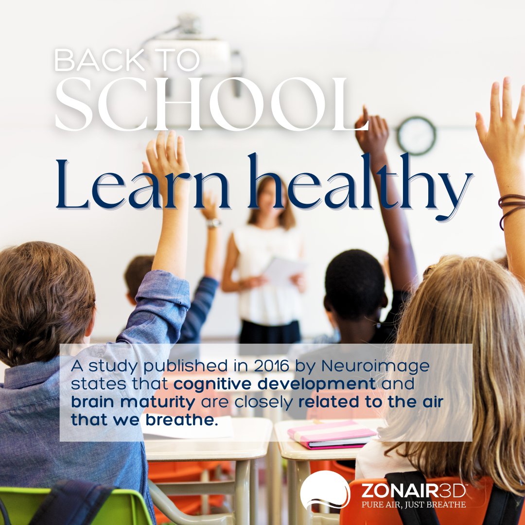 PROTECT CHILDREN FROM ENVIRONMENTAL POLLUTION

Air purifiers at schools reduce school absenteeism due to health issues and risk of respiratory diseases. They also improve their cognitive and physical development.

#airpollution
#children
#zonair3dairpurifiers