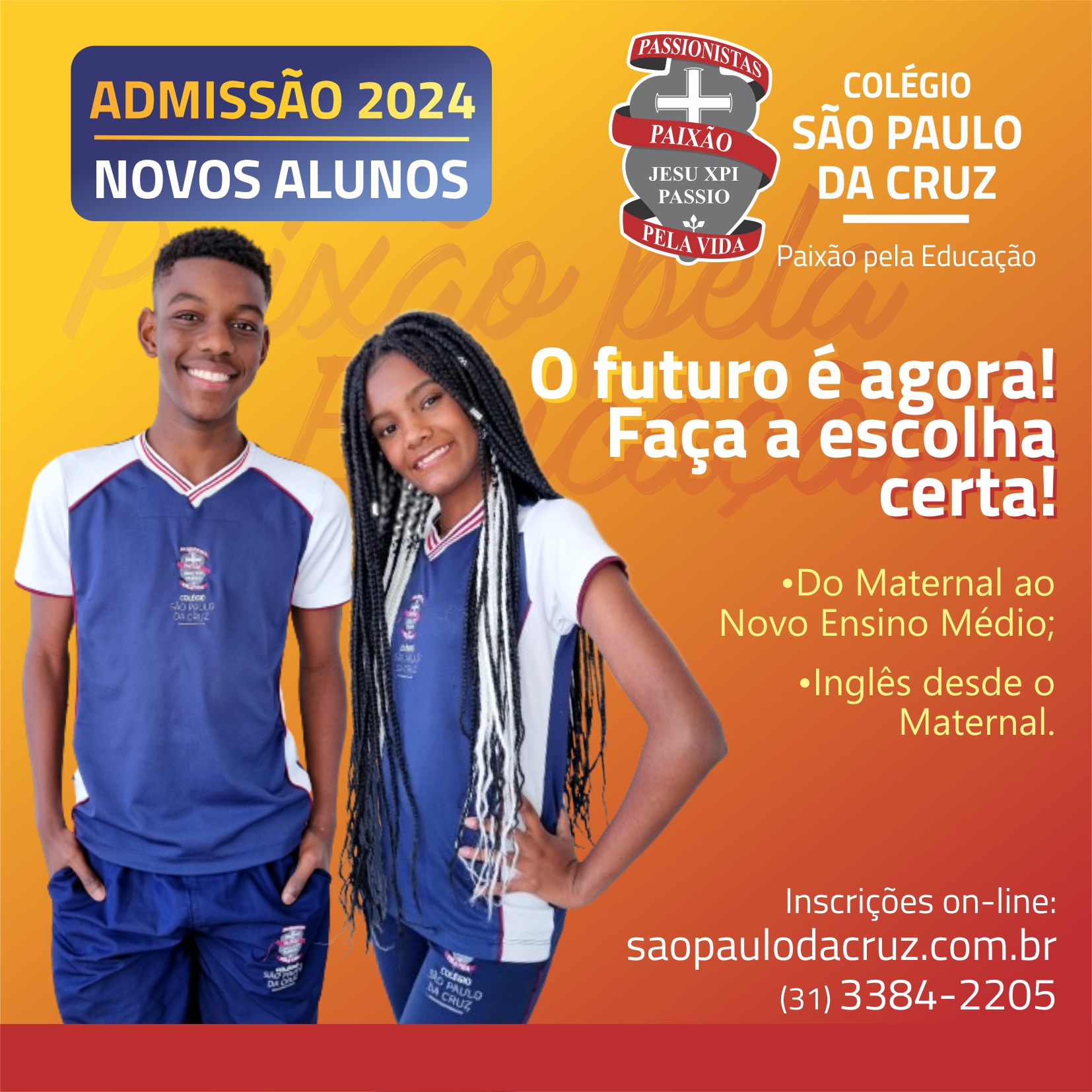 APLICATIVO CSPCBHZ ESTÁ NO AR! - Colégio São Paulo da Cruz, Barreiro