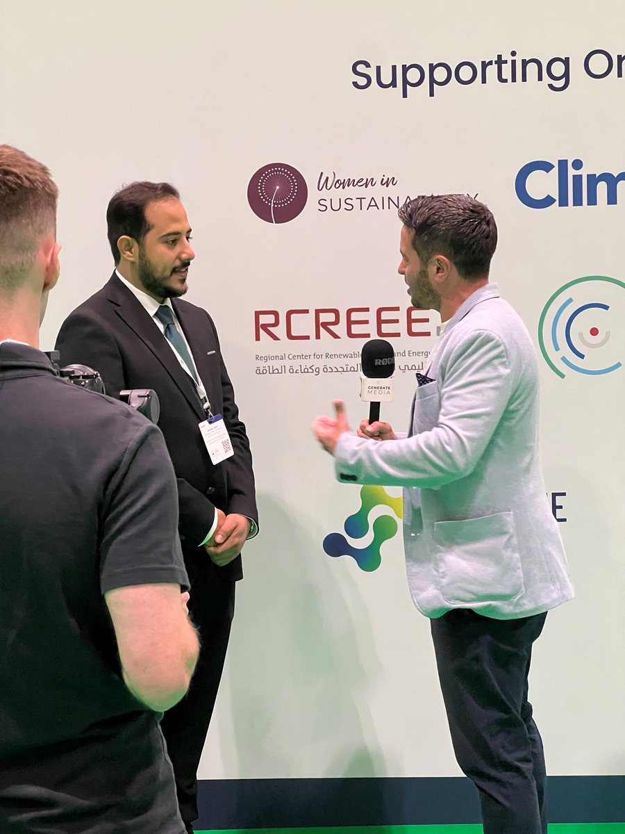 RCREEE's tweet image. Happening Now at ExCeL London, UK.

Eng. Mohammed Sadeq is Representing #RCREEE as a Keynote Speaker by Addressing the Solar Energy Challenges and Opportunities in the Arab Region at The Second Edition of the @ London Climate Technology Show
#CTS23 #climatetechnology #excellondon