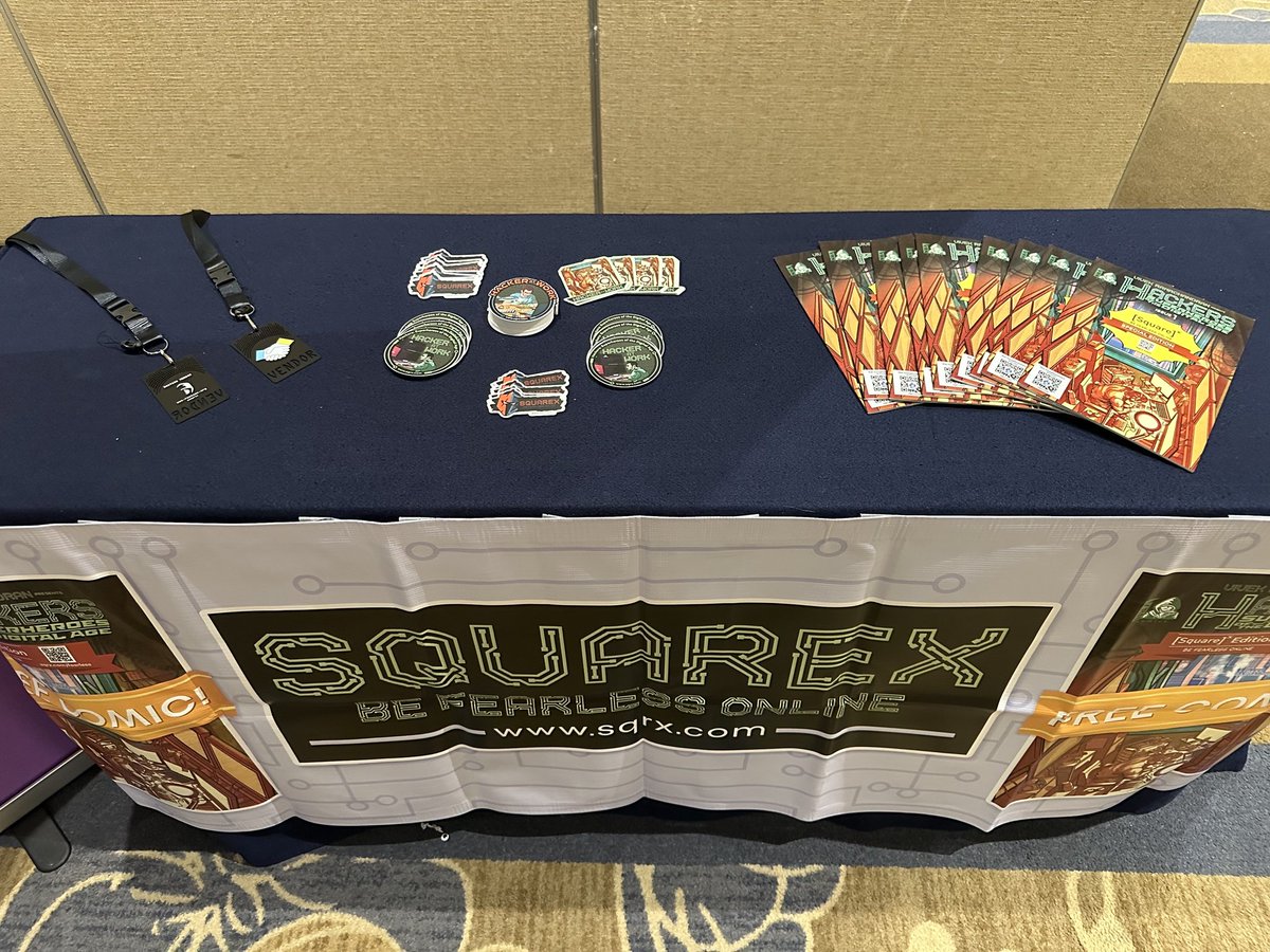 JuniceLiew's tweet photo. We are ready to welcome you @rootconorg community - Booth S3 in Ballroom 2!π
Come say hello to the #SquareX team, check out a demo & collect limited edition stickers from us!
Try https://t.co/16Gsga2Xg4 now.
#Hacking #Conference #Cybersecurity @getsquarex #Rootcon #Rootcon17 https://t.co/AZG2LLsg7c