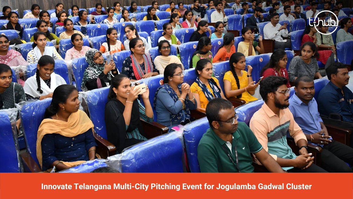 THubHyd's tweet photo. Over 170 applicants, 10 pitching teams, 2 shortlisted #startups (LifeX and Zeta)!
#THub #InnovateTelangana at Jogulamba Gadwal empowered the #StartupEcosystem with a splendid fusion of #innovation, #entrepreneurship & engagement.
#InnovateWithTHub #StartupPitching https://t.co/AAmQJjP1B4