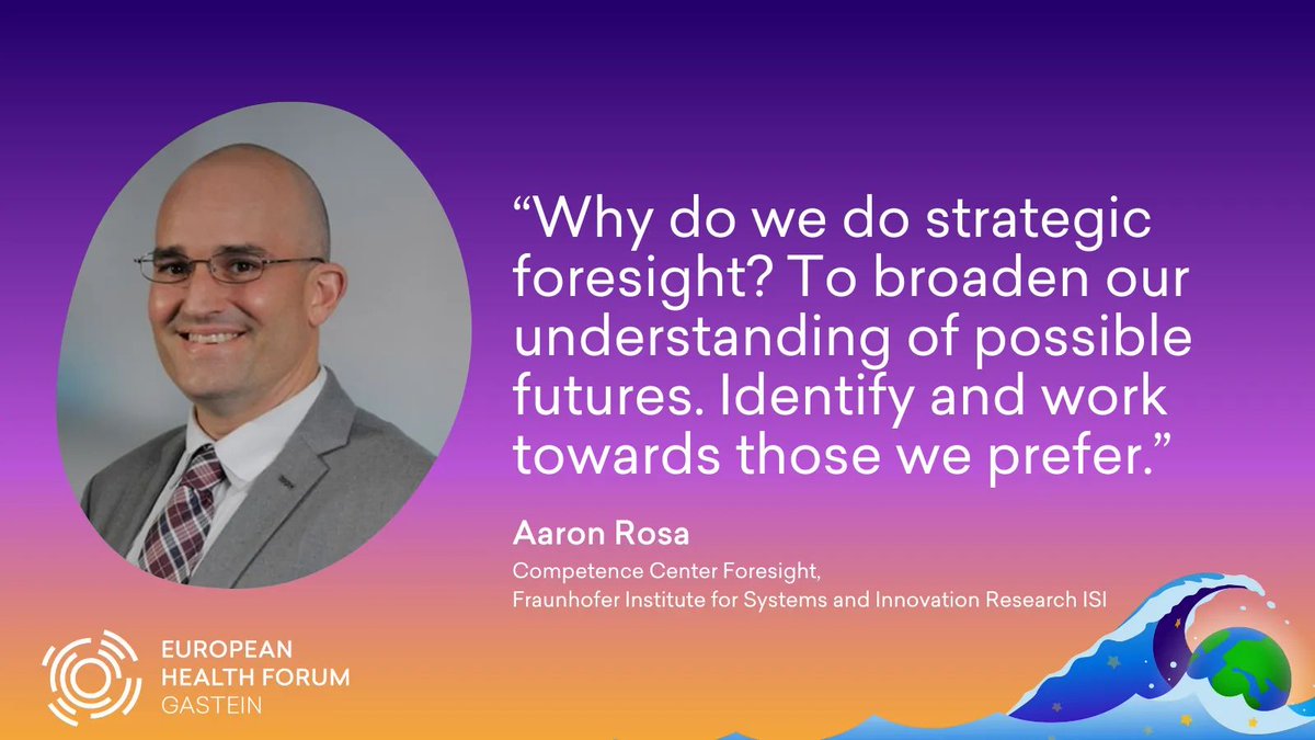GasteinForum's tweet photo. Explore the role of strategic foresight in Public Health with @ECDC_EU at #EHFG2023 from ⏰ 16:00 👉 https://t.co/9Sw1cBGgm3

With Andrea Ammon, @HenkHilderink, @rorosoro @GIkink &amp; more! https://t.co/9liuscsYwu