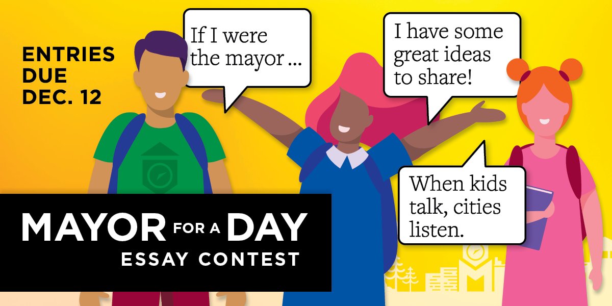 Tell a student, a teacher, a mayor, a resident, a classmate ... the 2023 LMC Mayor for a Day Essay Contest is now open for submissions!

We can't wait to hear what fourth, fifth, and sixth graders have in mind for improving their #MnCities.

Learn more: ow.ly/SPIS50PPQ0c