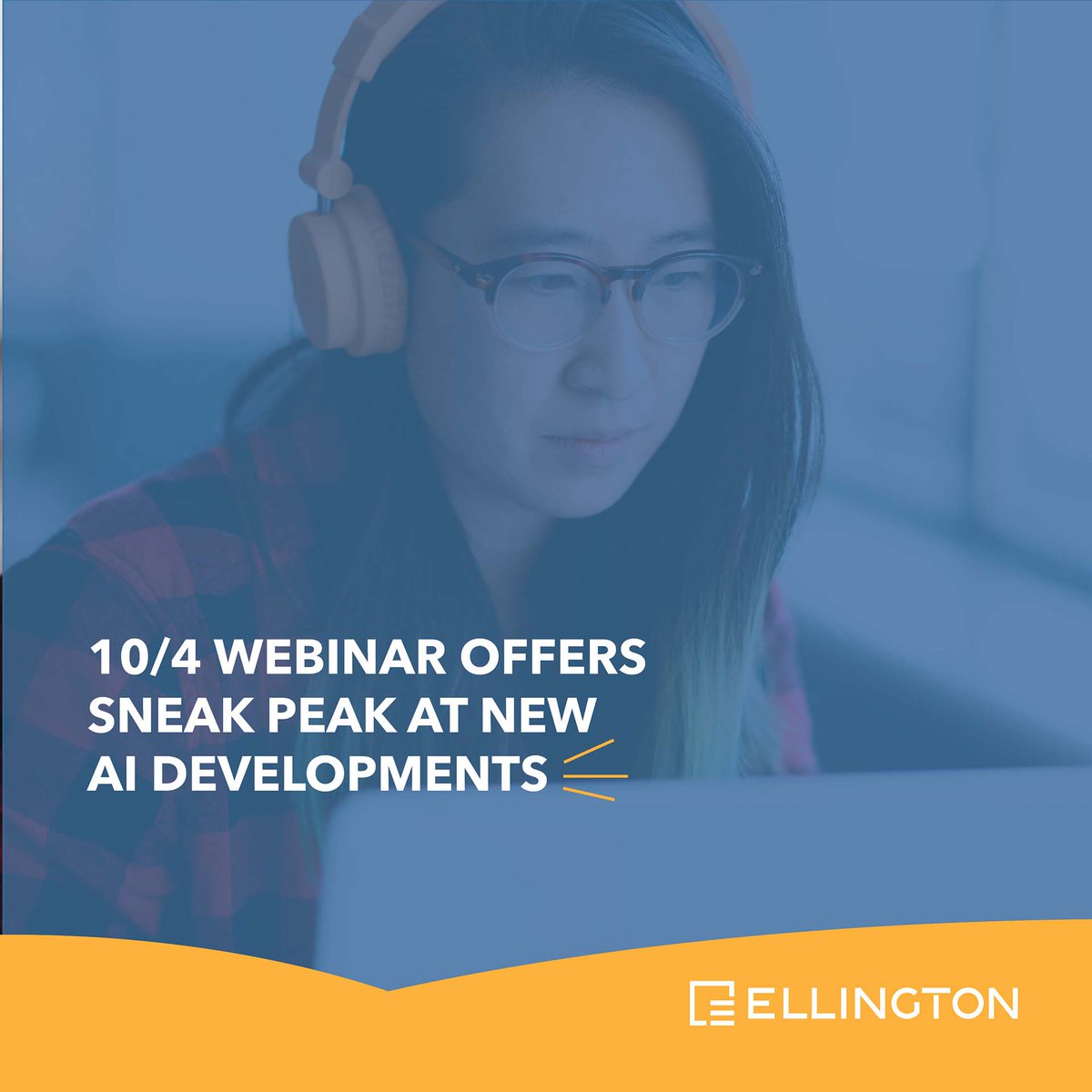ePublishingCom's tweet image. On October 4, we’re releasing a new webinar for Ellington CMS clients. Be the first to see our new AI, flatpage editor, SEO, and Duet functionality. Register here: calendly.com/kelli-114/elli…