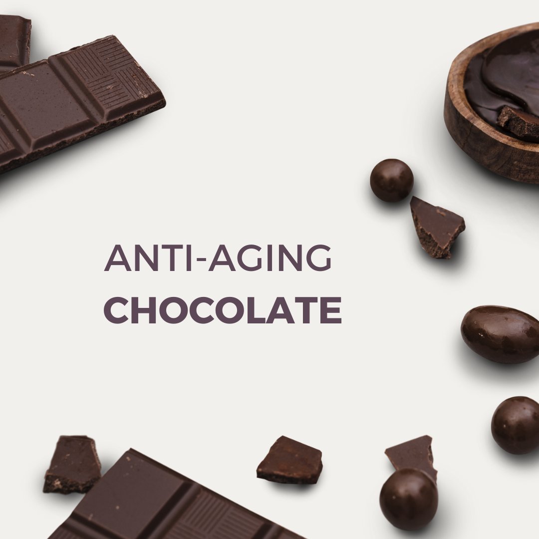 CocoTerraCo's tweet photo. Research shows that dark chocolate, particularly the kind that contains a high percentage of cocoa, contains antioxidants called flavonoids. These antioxidants help to combat oxidative stress, which is a process associated with aging and certain age-related health conditions. https://t.co/un5et63XBX