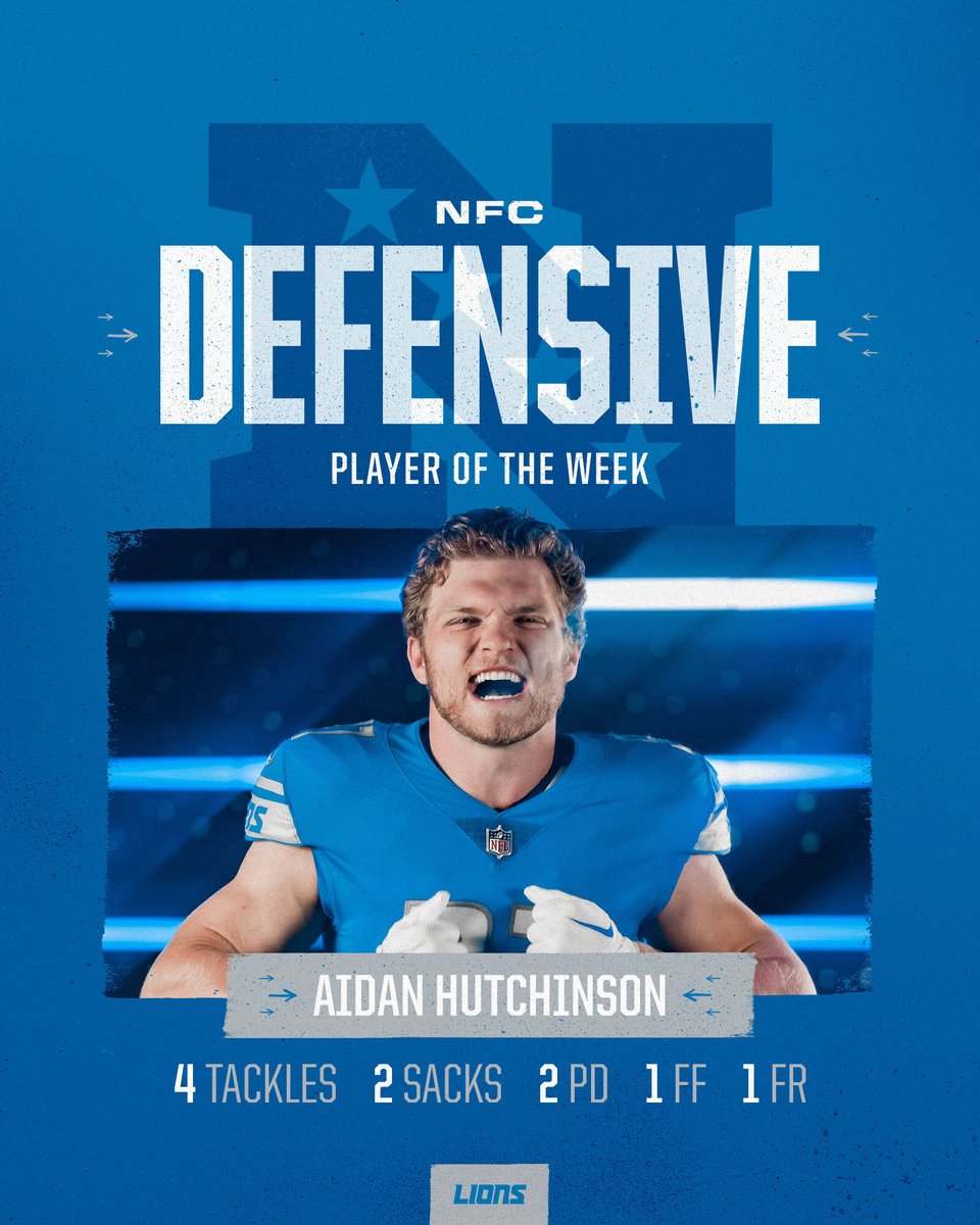 Congrats <a href="/aidanhutch97/">Aidan Hutchinson</a> 👏👏👏