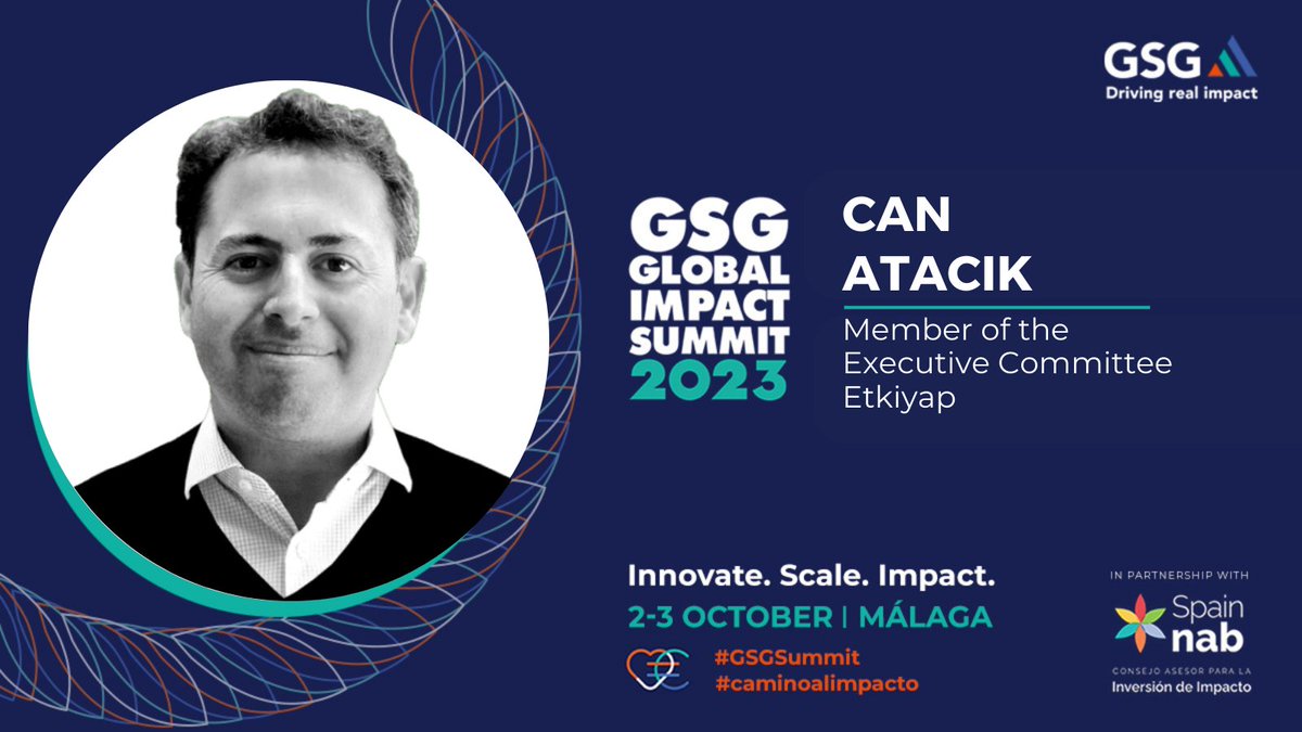 Can Atacık, Member of the Executive Committee of Etkiyap, will be a speaker at #GSGSummit 2023 in Malaga, Spain, at the session titled 'What will it take to drive the investment needed to finance the Just Transition'.