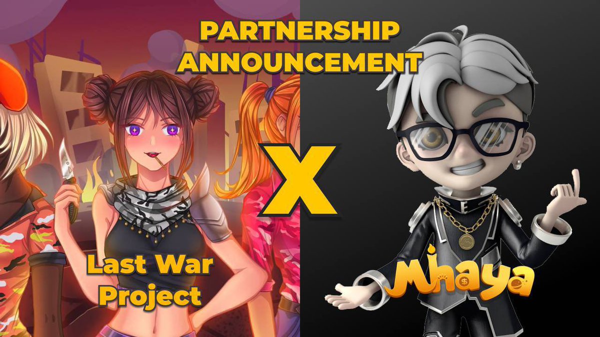 🎉 Partnership announcement 🎉

✅ Mhaya is a interchain Free to Play &amp; P2E GameFi derived from the classic board game, Monopoly.

Mhaya X Last War Project
Prizes:

🎁25 x Mhaya F1 NFTs
🎊25 x Last War NFTs

To Enter:
✅ Follow <a href="/Mhaya_Official/">BOSS GO! Monopoly</a> &amp; <a href="/LastWarProject/">Last War Project</a> 
✅ Join