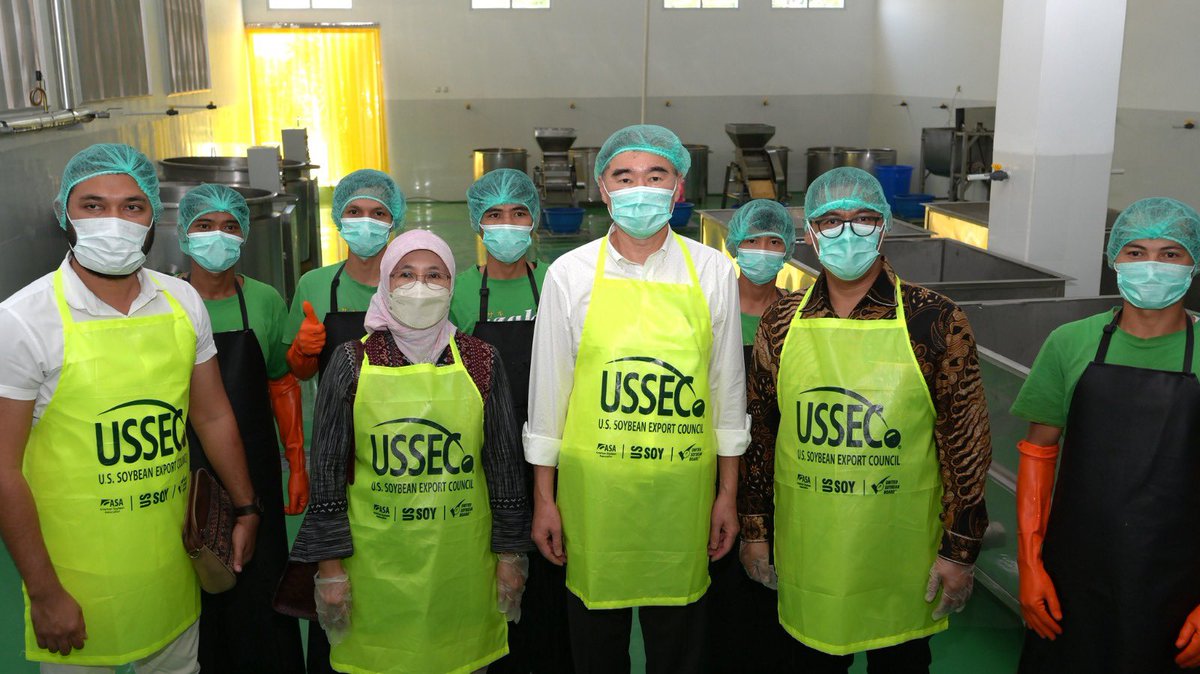 Congratulations to Rumah Tempe Azaki on their new factory, the largest in the world. I love tempe and am happy that U.S. soybeans are the ingredient of choice for Indonesian tempe companies. 🇮🇩🇺🇸