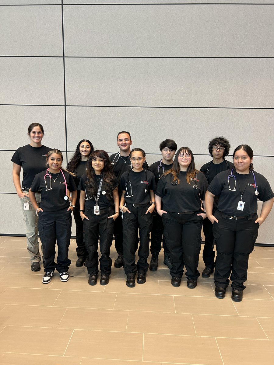 PISDCareerTech's tweet photo. Senior EMT students spent an afternoon practicing their patient interaction and vital sign skills. Great to see these future first responders in action. #PISDCTE #CTE #OneTeamOneGoal #emt #ctetx #practicemakesperfect #paramedic #rescue #emtlife #firstresponders https://t.co/9j0p6YAUY2