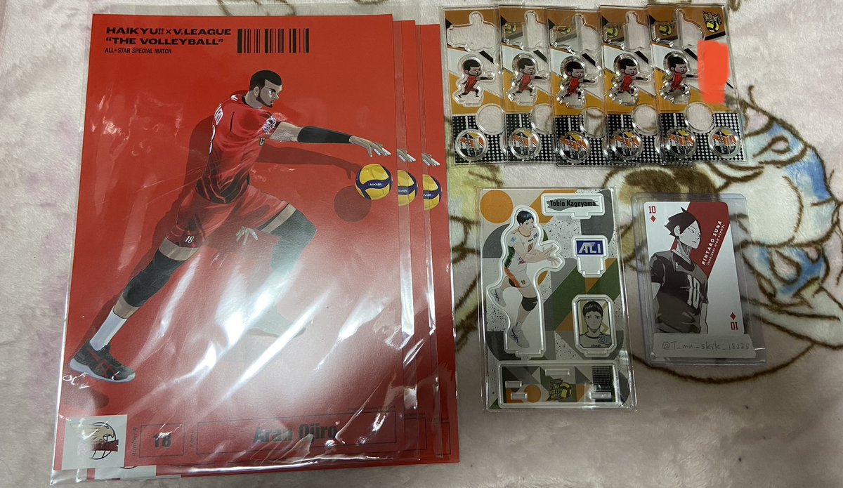 T_mn_skik_18285's tweet photo. 【譲渡】ハイキュー Vリーグ アートコースター コレ缶 缶バッジ アクミニ オールスターコレクション ブロマイド ID パス ポスター アクスタ

譲:画像参照

求:定価or記載額(+送料)

都内手渡し>郵送

検索からでもお声がけ下さい。
※初回プロカ必読↓ https://t.co/DrJqs14oJZ